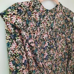 Wild Fable Ruffled Ditsy Floral Top Size Small